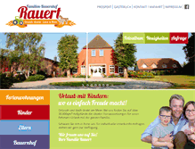 Tablet Screenshot of bauernhof-rauert.de